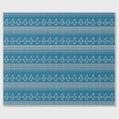 Blauwe achtergrond cadeaupapier (Vlak)