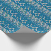 Blauwe achtergrond cadeaupapier (Hoek)