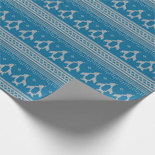 Blauwe achtergrond cadeaupapier (Hoek)