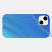 Blauwe achtergrond Case-Mate iPhone case (Achterkant (horizontaal))