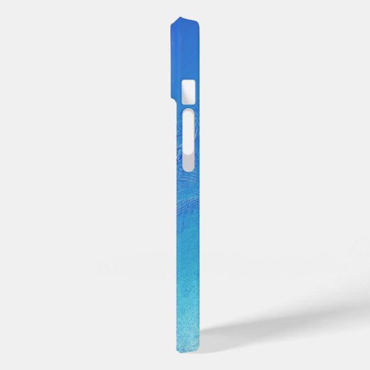 Blauwe achtergrond Case-Mate iPhone case (Achterkant / Links)