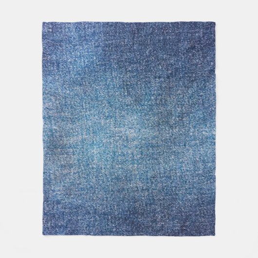 Blauwe achtergrond, denim jeans textuurachtergrond fleece deken (Voorkant)