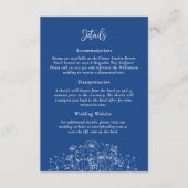 Blauwe Achtergrond Eenvoudige Wildflower Details H Informatiekaartje (Voorkant)