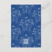 Blauwe Achtergrond Eenvoudige Wildflower Details H Informatiekaartje (Achterkant)