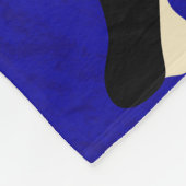 Blauwe achtergrond fleece deken (Hoek)