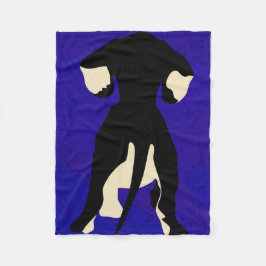 Blauwe achtergrond fleece deken