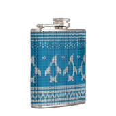 Blauwe achtergrond heupfles (Rechts)