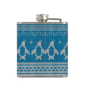 Blauwe achtergrond heupfles (Achterkant)