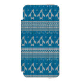 Blauwe achtergrond incipio iPhone portemonnee hoesje (Voorkant Agenda)