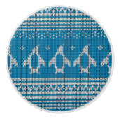 Blauwe achtergrond keramische knop (Voorkant)