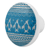 Blauwe achtergrond keramische knop (Rechts)