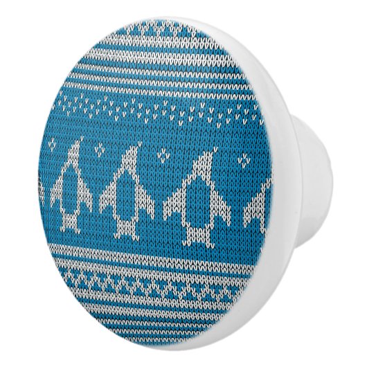 Blauwe achtergrond keramische knop (Rechts)