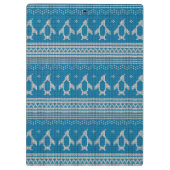 Blauwe achtergrond klembord (Achterkant)