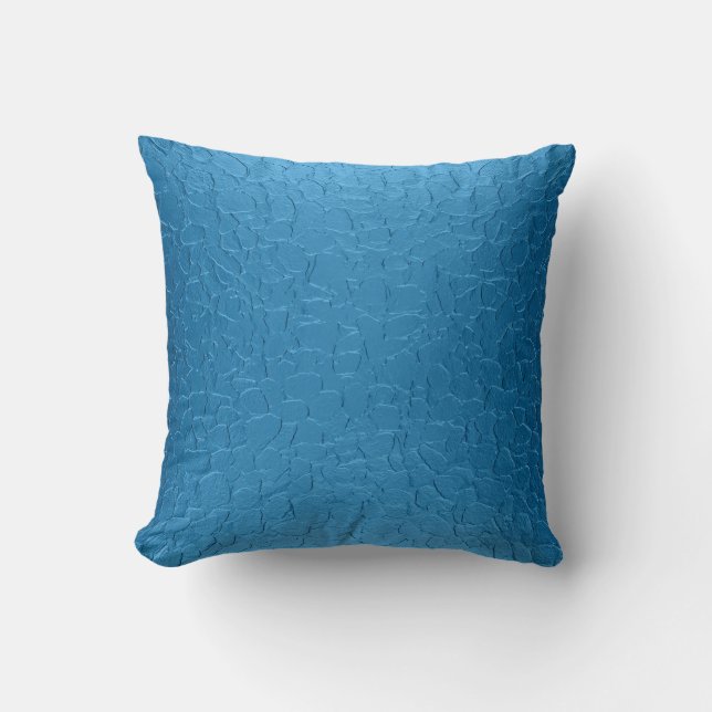 Blauwe achtergrond kussen (Voorkant)