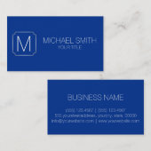 Blauwe achtergrond luchtkracht visitekaartje (Voorkant / Achterkant)