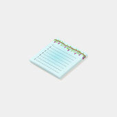 Blauwe achtergrond met wijnstokken van 3 x 3 inch post-it® notes (Schuin)