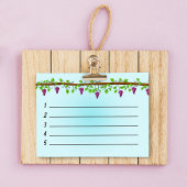 Blauwe achtergrond met wijnstokken van 4 x 3 inch post-it® notes