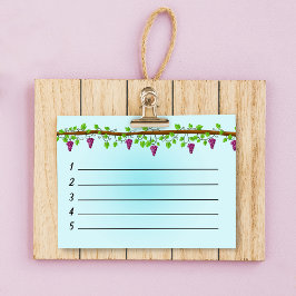 Blauwe achtergrond met wijnstokken van 4 x 3 inch post-it® notes