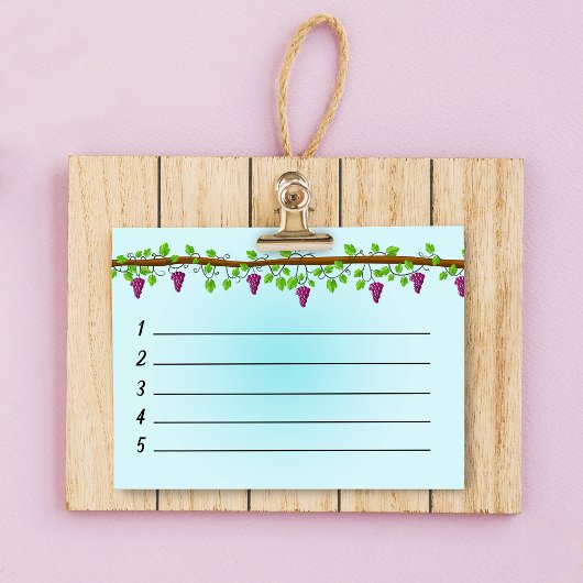 Blauwe achtergrond met wijnstokken van 4 x 3 inch post-it® notes