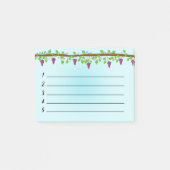 Blauwe achtergrond met wijnstokken van 4 x 3 inch post-it® notes (Voorkant)