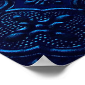 blauwe achtergrond poster (Hoek)