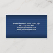 Blauwe achtergrond Rode Vrachtwagen Visitekaartje (Achterkant)