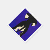 Blauwe achtergrond servet (Hoek)