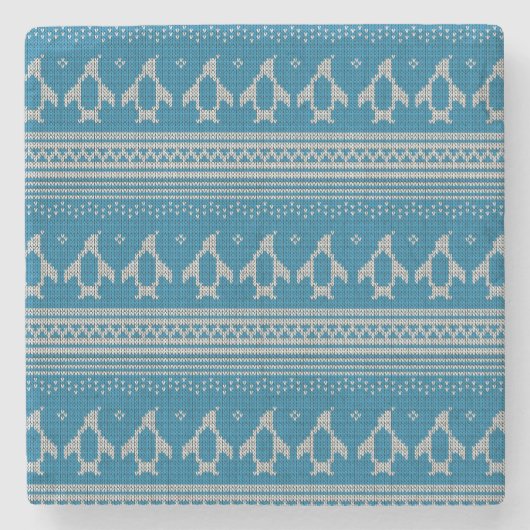 Blauwe achtergrond stenen onderzetter (Voorkant)