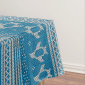 Blauwe achtergrond tafelkleed (Voorbeeld)