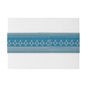 Blauwe achtergrond uitnodigingen wikkel (Achterkant Voorbeeld)