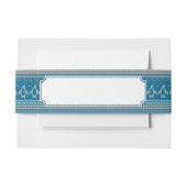 Blauwe achtergrond uitnodigingen wikkel (Voorkant Voorbeeld)