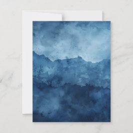 Blauwe achtergrond verdrietig inkt scrapbook papie kaart