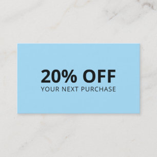 Blauwe achtergrond visitekaartje