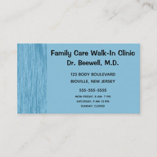 Blauwe achtergrond visitekaartje