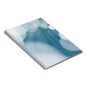 Blauwe achtergrondlensflap notitieboek (Rechterzijde)