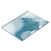 Blauwe achtergrondlensflap notitieboek (Linkerzijde)