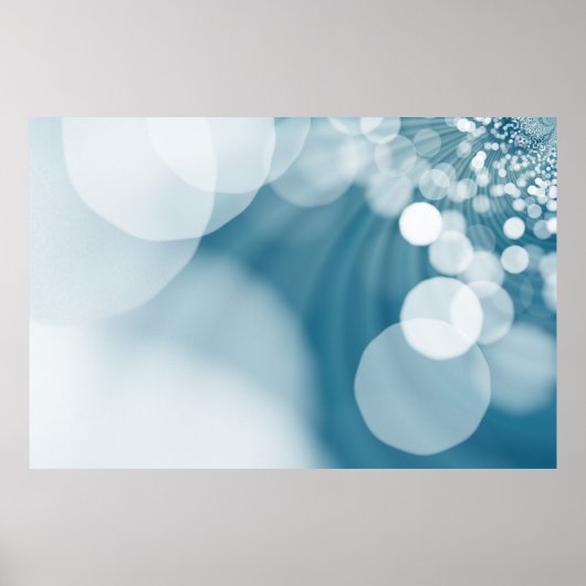 Blauwe achtergrondlensflap poster (Voorkant)
