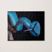 Blauwe adder slang 110 stuk Puzzel Legpuzzel (Horizontaal)