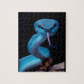 Blauwe adder slang 110 stuk Puzzel Legpuzzel (Verticaal)