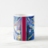 Blauwe adelaar met rood koffiemok (Center)