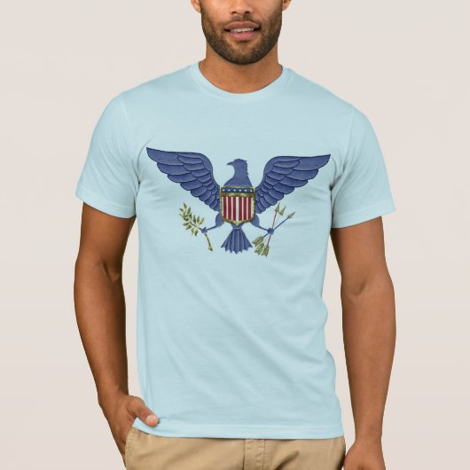 Blauwe adelaar t-shirt (Voorkant)