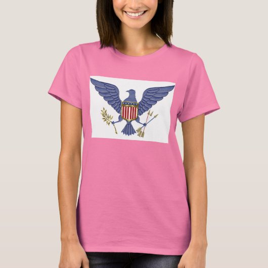 Blauwe adelaar t-shirt (Voorkant)