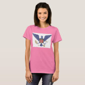 Blauwe adelaar t-shirt (Voorkant volledig)
