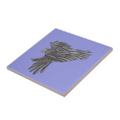 Blauwe Adelaar Tegeltje (Zijkant)