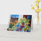 Blauwe Adonis Kaart (Gele Bloem)