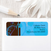 Blauwe Adresetiketten Etiket (Insitu)