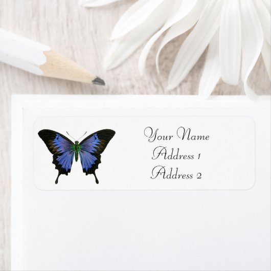 Blauwe Adresetiketten Etiket (Insitu)