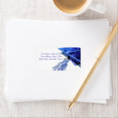 Blauwe Adresetiketten met stuifmeel Etiket (Insitu)