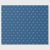 Blauwe advocaat JD afstuderen Cadeaupapier (Vlak)