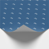 Blauwe advocaat JD afstuderen Cadeaupapier (Hoek)